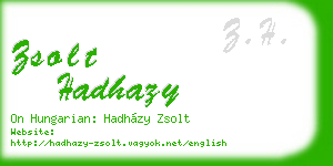 zsolt hadhazy business card